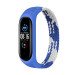 BeCover Ремінець BeCover Elastic Nylon Style для Xiaomi Mi Smart Band 5/Mi Smart Band 6 Size L Blue/White (706162)