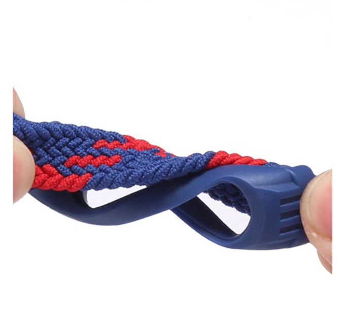 BeCover Ремінець BeCover Elastic Nylon Style для Xiaomi Mi Smart Band 5/Mi Smart Band 6 Size L Blue/White (706162)