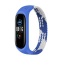 BeCover Ремінець BeCover Elastic Nylon Style для Xiaomi Mi Smart Band 5/Mi Smart Band 6 Size S Blue/White (706140)