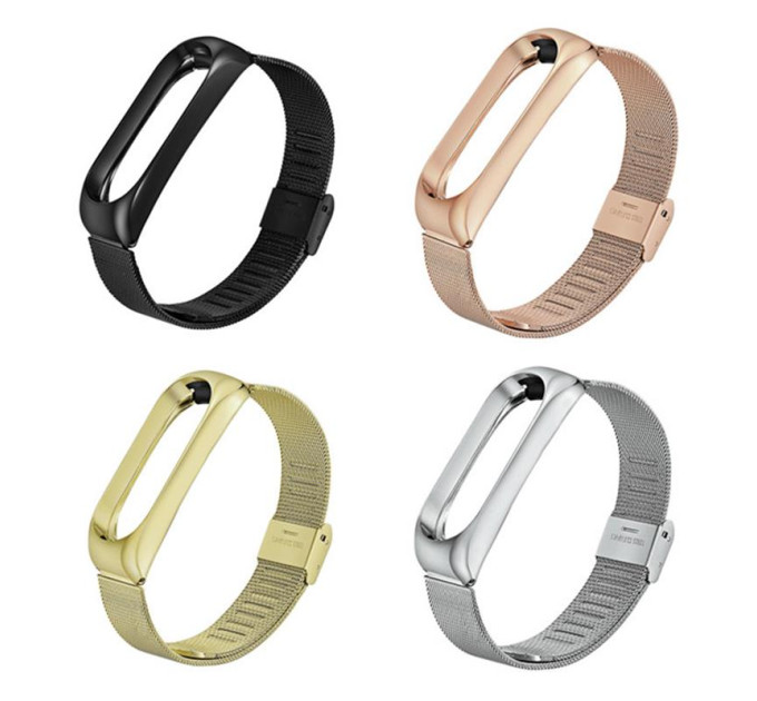 BeCover Ремінець BeCover Metal для Xiaomi Mi Band 4/3 Gold (704653)