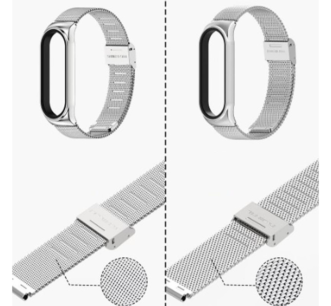 BeCover Ремінець BeCover Metal для Xiaomi Mi Smart Band 7 Gold (707495)