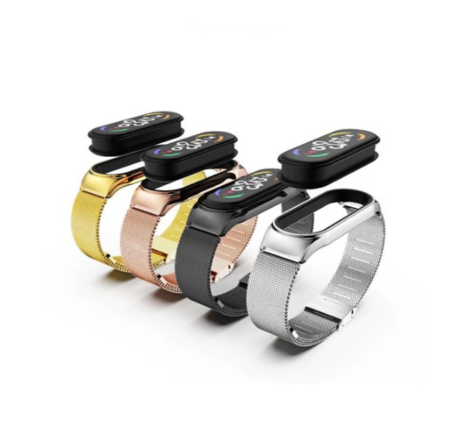 BeCover Ремінець BeCover Metal для Xiaomi Mi Smart Band 7 Gold (707495)
