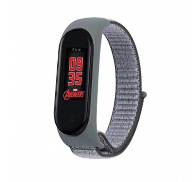 BeCover Ремінець BeCover Nylon Style для Xiaomi Mi Smart Band 5/Mi Smart Band 6 Gray/Black (705423)