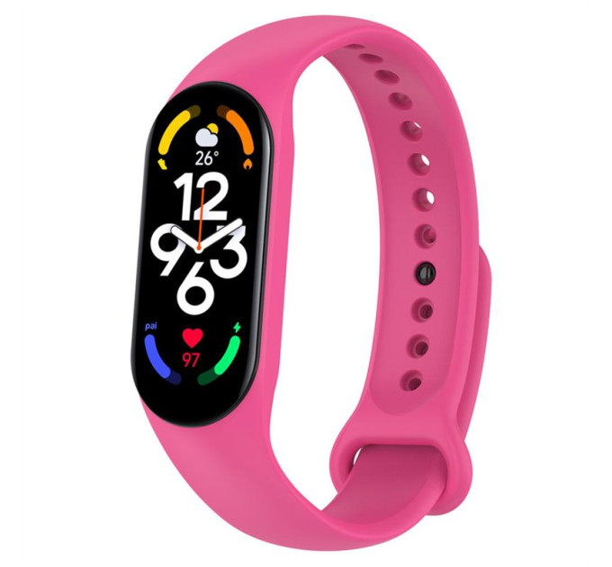 BeCover Силіконовий ремінець BeCover для Xiaomi Mi Smart Band 7 Hot Pink (707490)