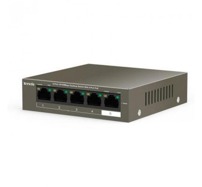 Комутатор мережевий Tenda TEF1105P-4-63W