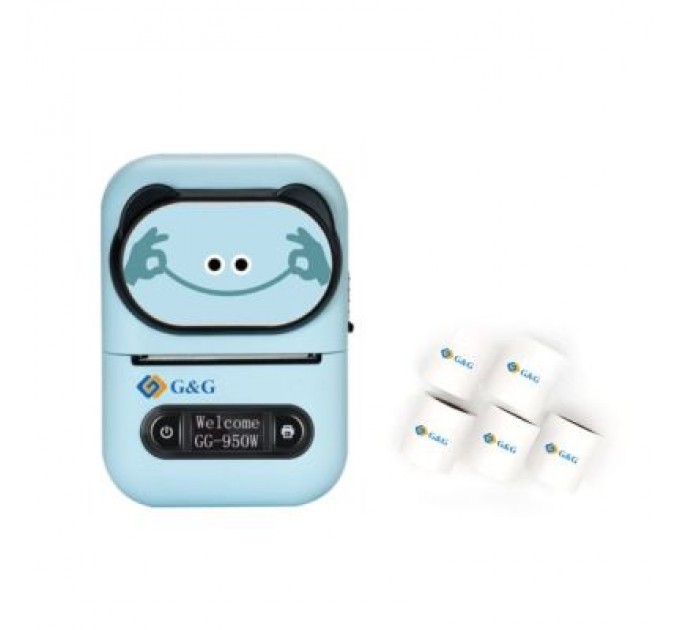 G&G Принтер етикеток G&G 950CW blue USB, Bluetooth (LABP-GG-950CW-BL)