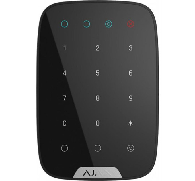 Ajax Бездротова сенсорна клавіатура Ajax KeyPad Black (8722.12.BL1/38248.12.BL1)
