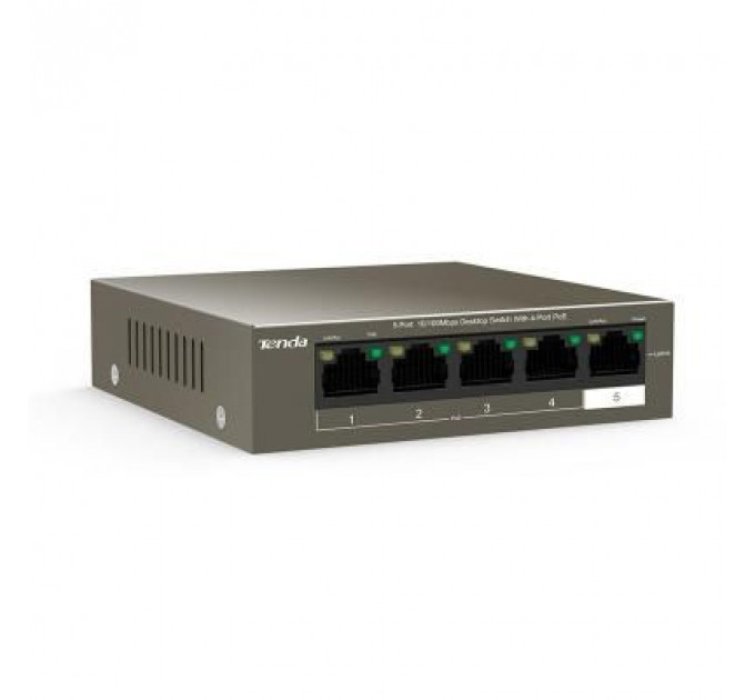 Комутатор мережевий Tenda TEF1105P-4-63W