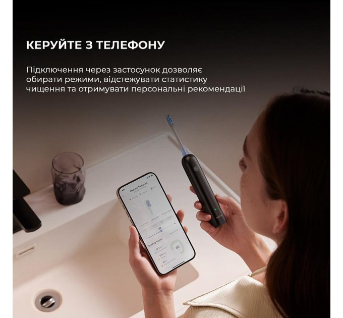 MOVA Електрична зубна щітка Mova Fresh Pro Black (ATB15A-BK)