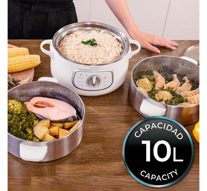 Cecotec Пароварка Cecotec Vapovita SteelPot White (A01_EU01_100630)