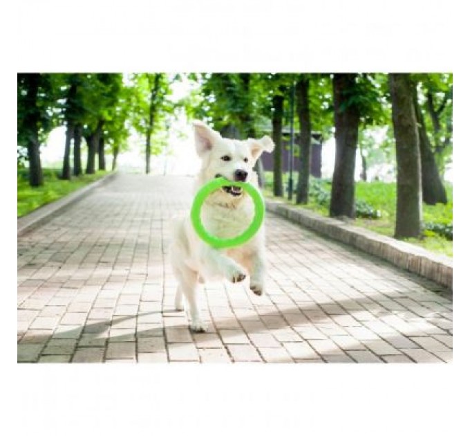 Collar Іграшка для собак Collar PitchDog Кільце для апортування 17 см салатове (62365)