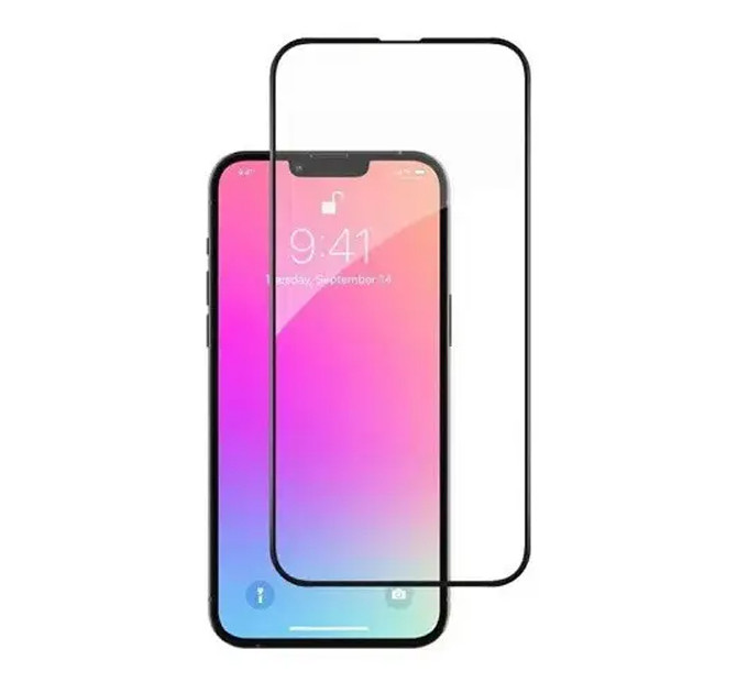 Noname Захисне скло для Apple iPhone 15 Plus/14 Pro Max Black, 0.3 мм, 5D/10D (Z26656) без упаковки