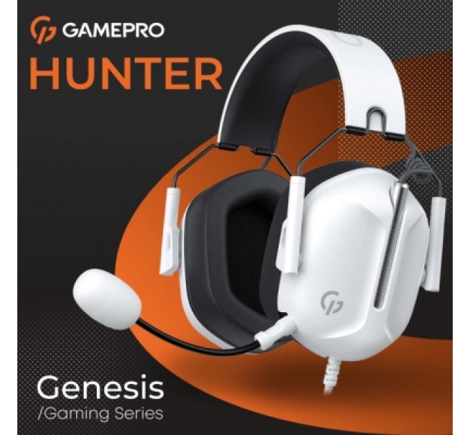 GamePro Навушники GamePro Genesis Hunter White (HS1350W)