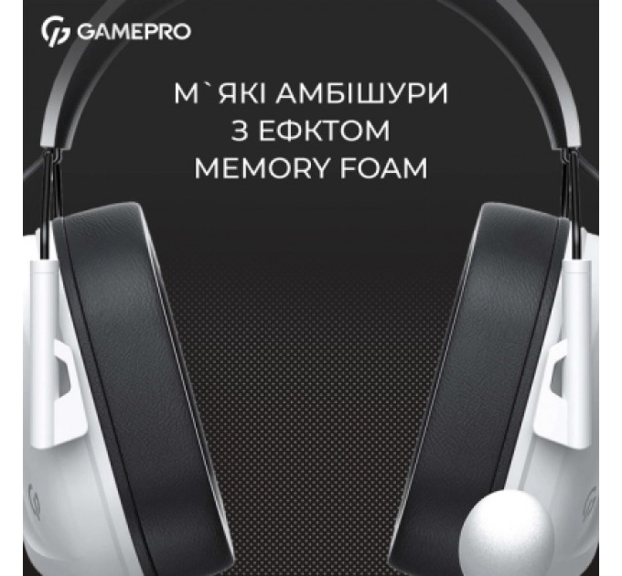 GamePro Навушники GamePro Genesis Hunter White (HS1350W)