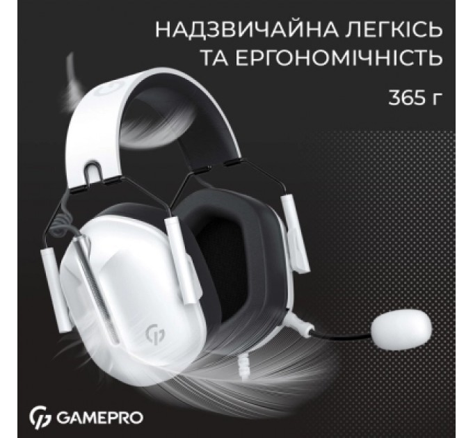 GamePro Навушники GamePro Genesis Hunter White (HS1350W)