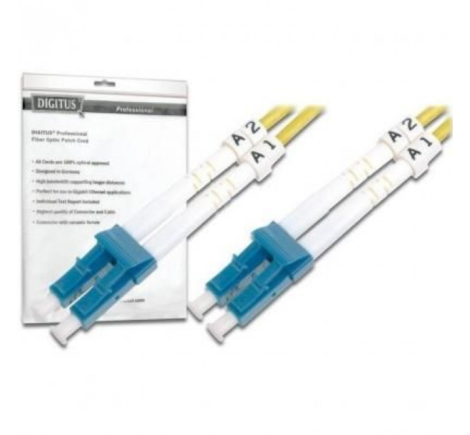 Оптичний патчкорд Digitus LC/UPC-LC/UPC,9/125,OS2(Singlemode),Duplex,5m (DK-2933-05)