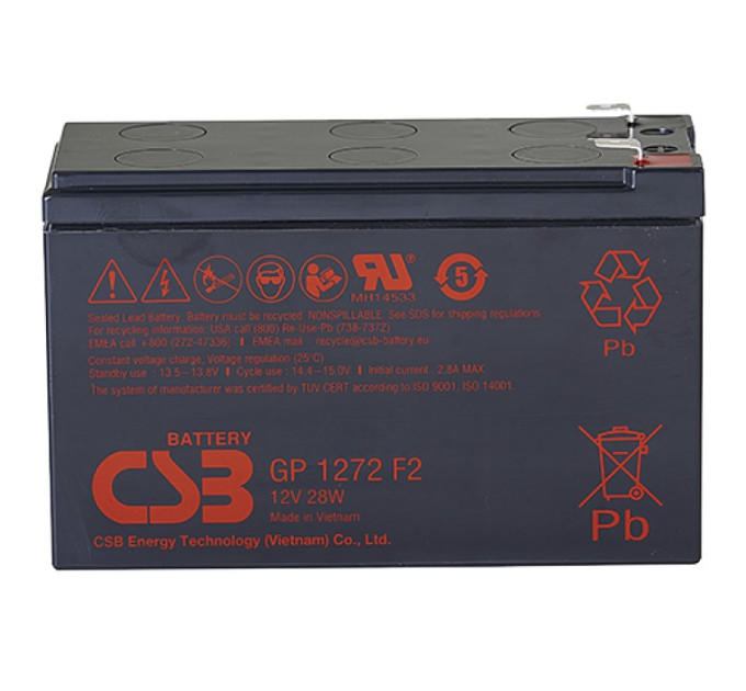 CSB Акумуляторна батарея CSB 12V 7.2AH (GP1272, 28W) AGM