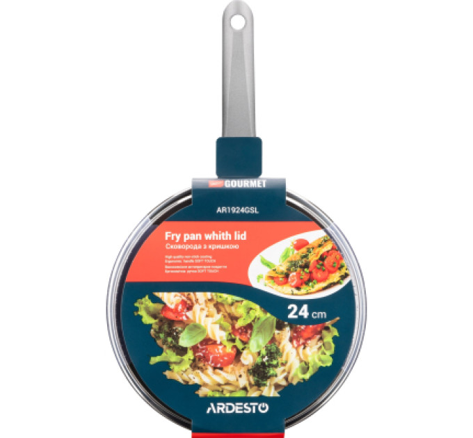 Ardesto Сковорода Ardesto Gemini Gourmet Vasto з кришкою 24 см (AR1924GSL)