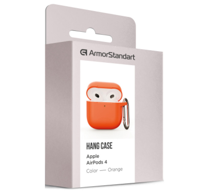 Armorstandart Чохол для навушників Armorstandart Hang Case для Apple AirPods 4 Orange (ARM81288)