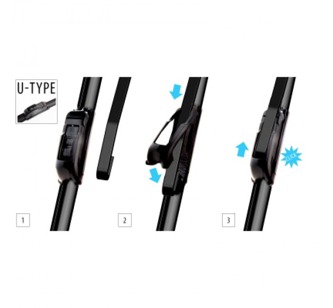 OXIMO Щітка склоочисника OXIMO безкаркасна 525 mm / 21 (WU525)