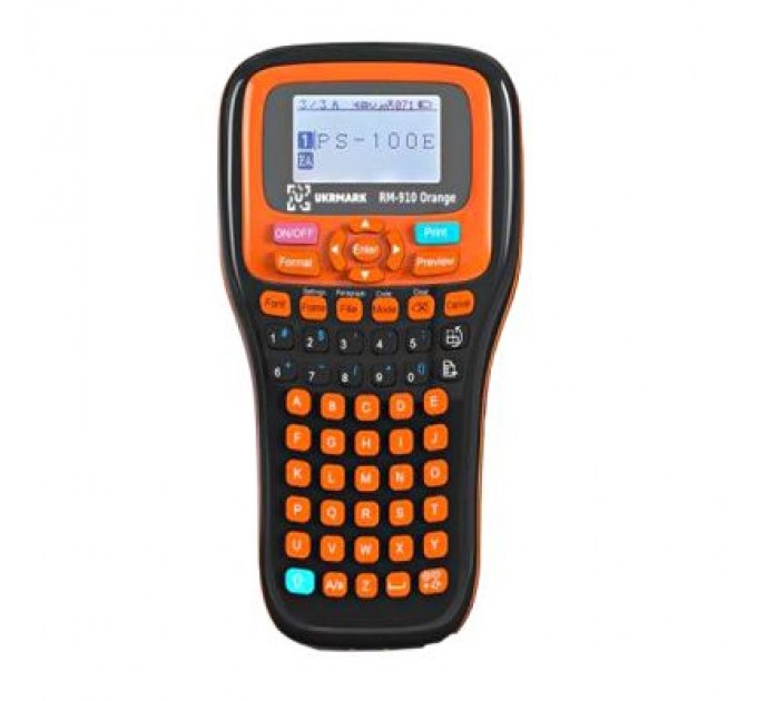 Принтер етикеток UKRMARK RM-910 Orange, сумісний з картриджами Brother TZe (900416)