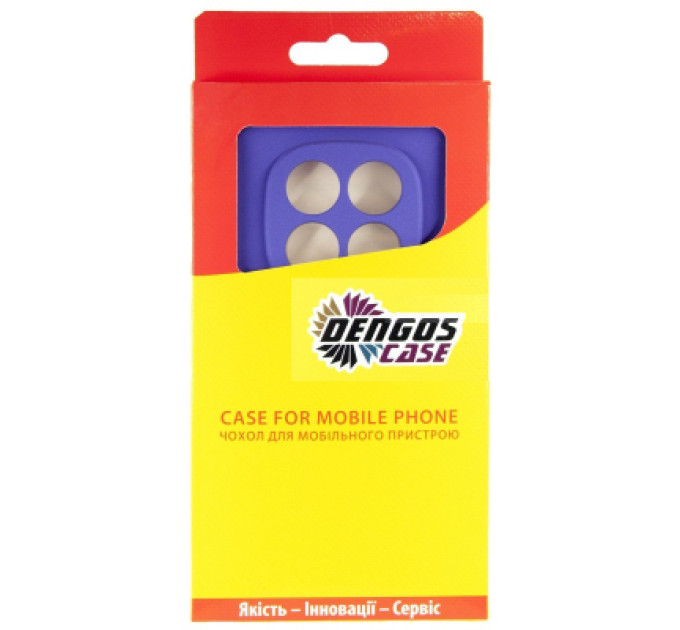 Dengos Чохол до мобільного телефона Dengos Kit Xiaomi Redmi Note 14 Pro case Carbon + glass (Purple) (DG-KM-130)