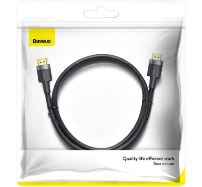 Baseus Кабель мультимедійний HDMI M to HDMI M 2.0m 4K Baseus (CADKLF-F01)