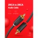 Ugreen Кабель мультимедійний 2xRCA M to 2xRCA M 3.0m AV104 black Ugreen (10519)