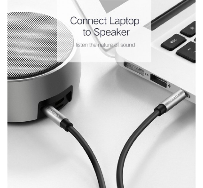 Ugreen Кабель мультимедійний 3.5mm M to 3.5mm M 3.0m AV119 black Ugreen (10736)