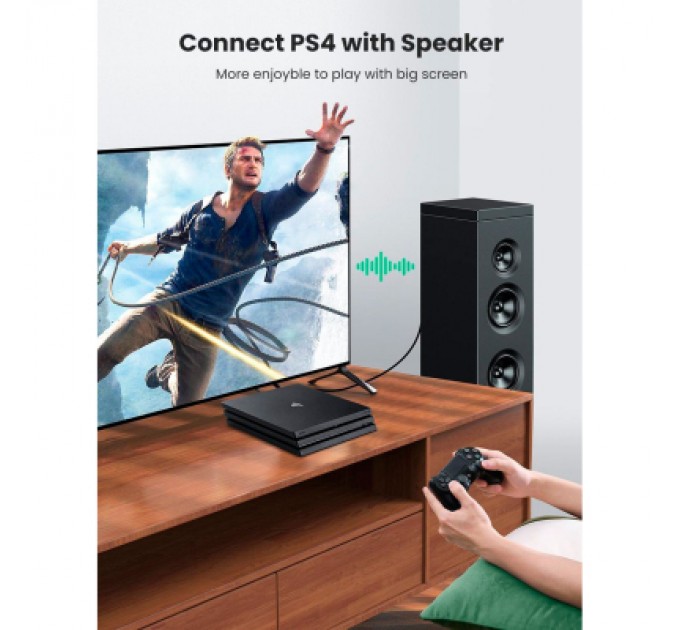 Ugreen Кабель мультимедійний Optical Toslink 1.5m AV122 black Ugreen (70891)