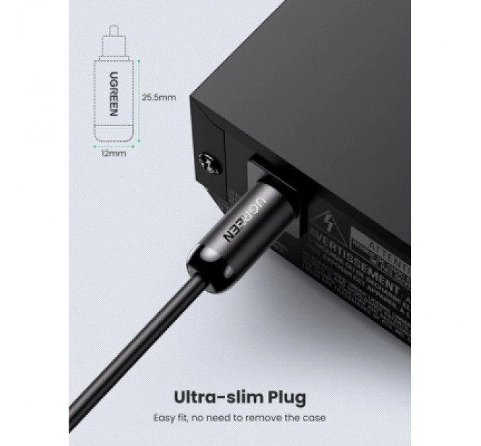 Ugreen Кабель мультимедійний Optical Toslink 1.0m AV122 black Ugreen (70890)