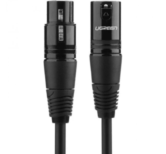 Ugreen Кабель мультимедійний XLR M to XLR F 2.0m AV130 black Ugreen (20710)