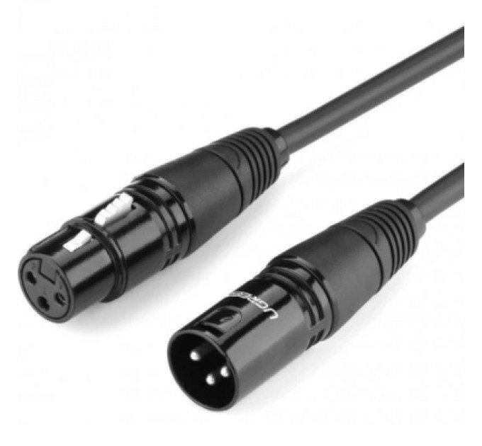 Ugreen Кабель мультимедійний XLR M to XLR F 2.0m AV130 black Ugreen (20710)