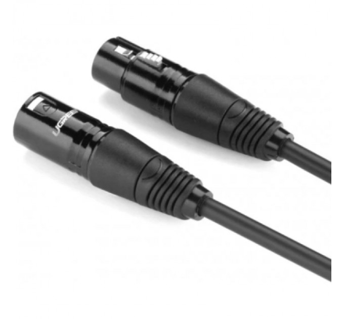 Ugreen Кабель мультимедійний XLR M to XLR F 2.0m AV130 black Ugreen (20710)