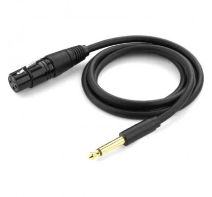 Ugreen Кабель мультимедійний 6.35mm M to XLR F 5.0m AV131 black Ugreen (20721)