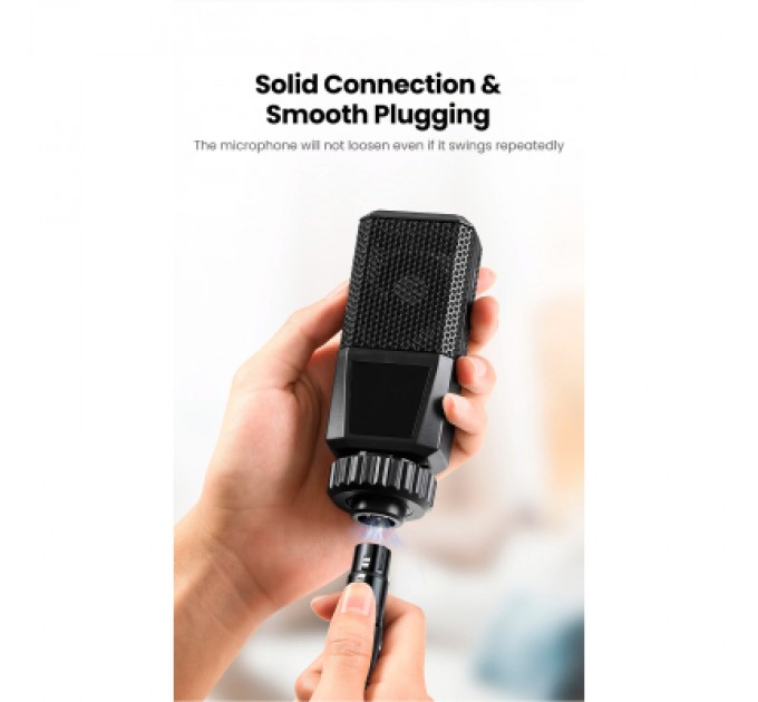 Ugreen Кабель мультимедійний 3.5mm M to XLR F 1.0m AV182 black Ugreen (20763)