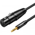 Ugreen Кабель мультимедійний 3.5mm M to XLR F 2.0m AV182 black Ugreen (20244)