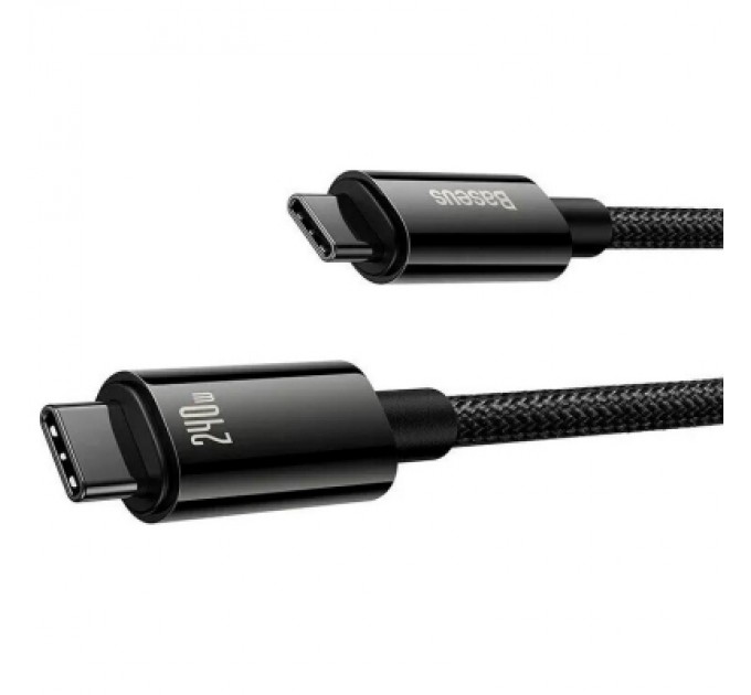 Baseus Дата кабель USB-C to USB-C 2.0m 240W Black Baseus (CAWJ040101)