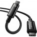 Baseus Дата кабель USB-C to USB-C 2.0m 240W Black Baseus (CAWJ040101)