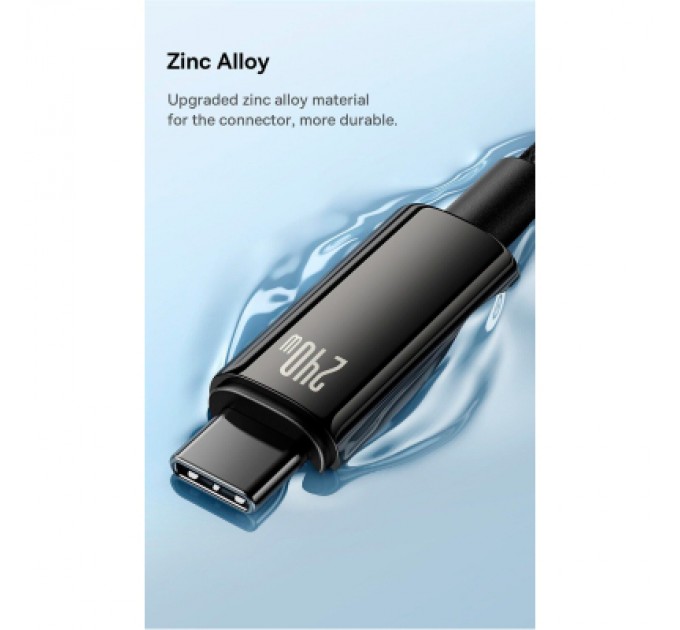 Baseus Дата кабель USB-C to USB-C 2.0m 240W Black Baseus (CAWJ040101)