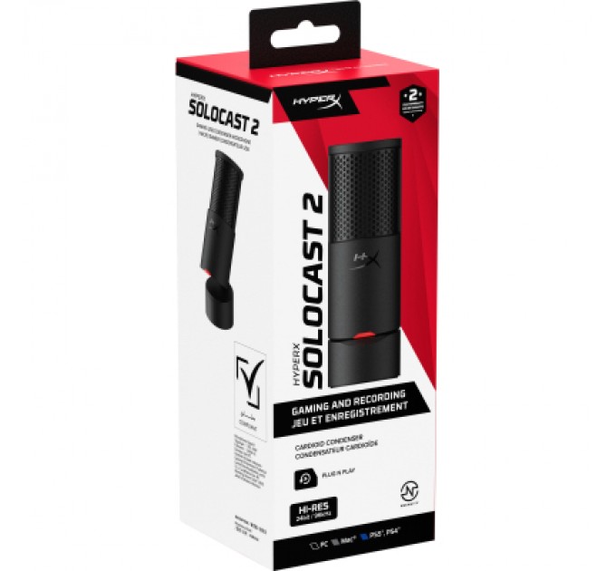 HyperX Мікрофон HyperX SoloCast 2 Black (AR0A0AA)