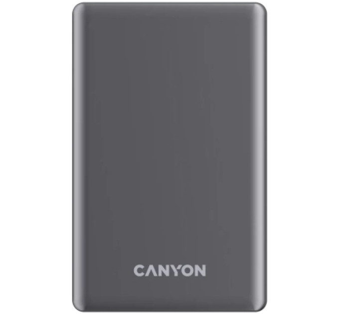 Canyon Батарея універсальна Canyon 5000mAh OnPower 505 slim Magsafe PD/20W Dark Grey (CNS-CPB505DG)