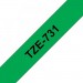 UKRMARK Стрічка для принтера етикеток UKRMARK B-T731P-BK/GR, сумісна з TZE731. Розміри стрічки: 12 мм х 8 м. black on зелений (900600)