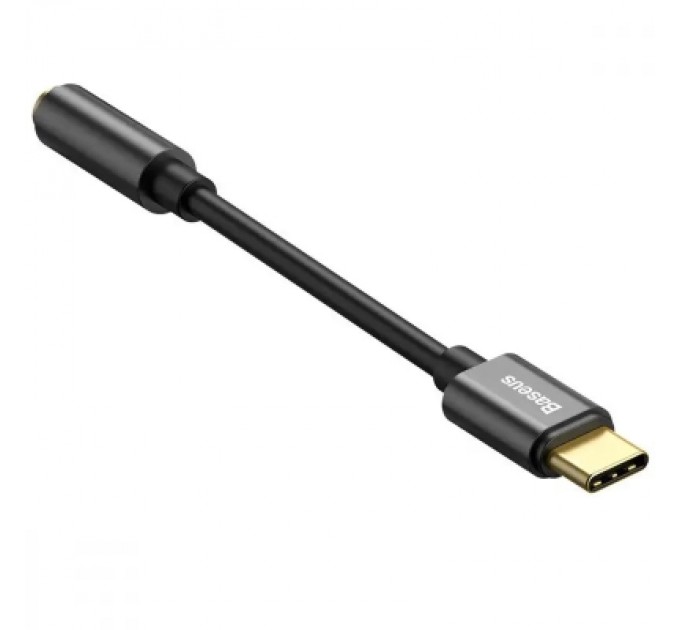 Baseus Перехідник USB-C M to 3.5mm F 0.1m black Baseus (CATL54-01)