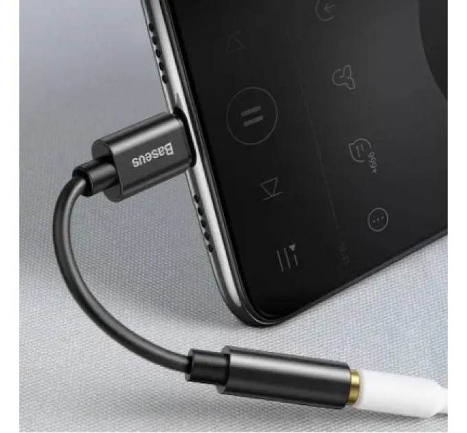 Baseus Перехідник USB-C M to 3.5mm F 0.1m black Baseus (CATL54-01)