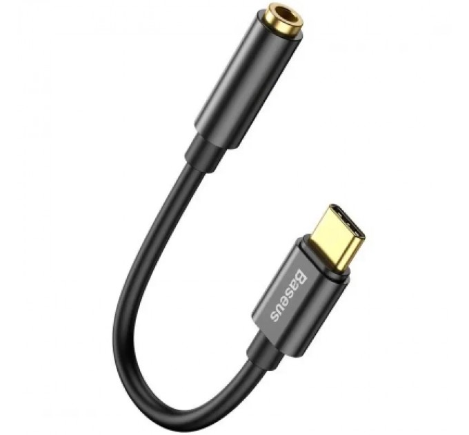 Baseus Перехідник USB-C M to 3.5mm F 0.1m black Baseus (CATL54-01)
