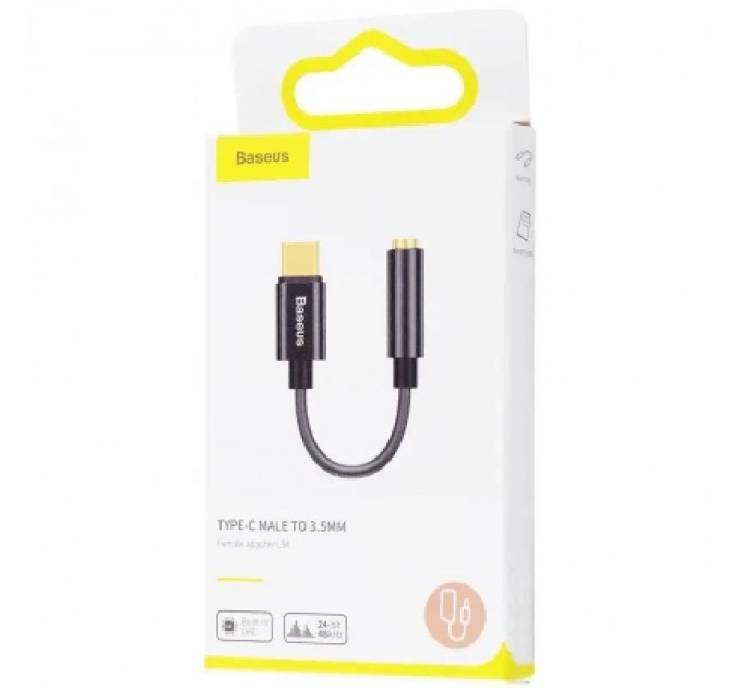 Baseus Перехідник USB-C M to 3.5mm F 0.1m black Baseus (CATL54-01)