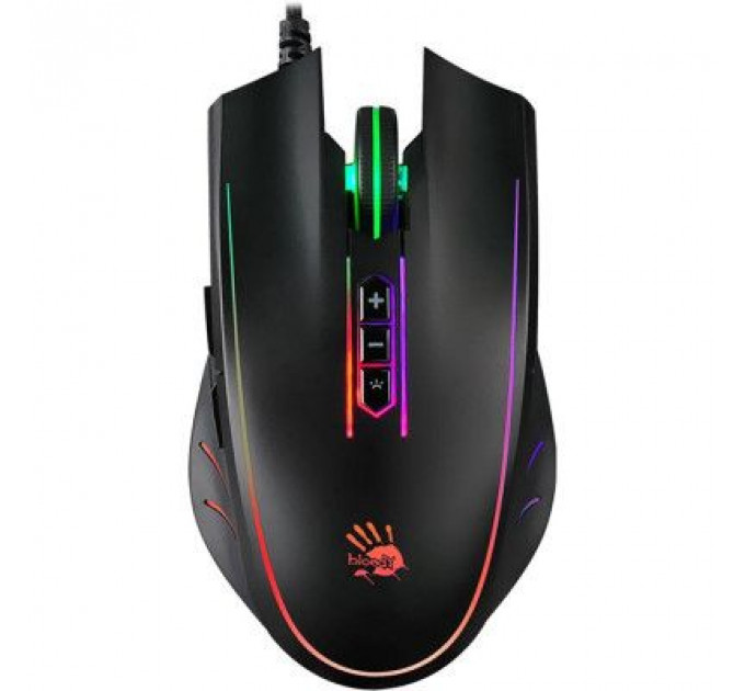 Мишка A4Tech Bloody Q81 Neon XGlide Curve Black
