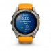 Garmin Смарт-годинник Garmin Fenix 8 47mm AMOLED Sapphire Graphite DLC Titanium with Spark Orange Silicone (010-02904-19)