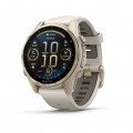 Garmin Смарт-годинник Garmin Fenix 8 43mm AMOLED Sapphire Soft Gold with Fog Gray Silicone (010-02903-18)